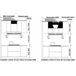 Robam 老板 8255 90厘米 1320m³/h T型掛牆式抽油煙機